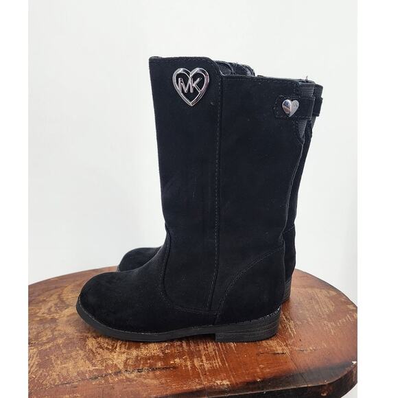 MK Michael Kors Anthem Toddler Black Zip Up Boots Size 7 - Picture 3 of 10
